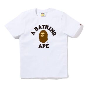 Bape White Graphic Tee